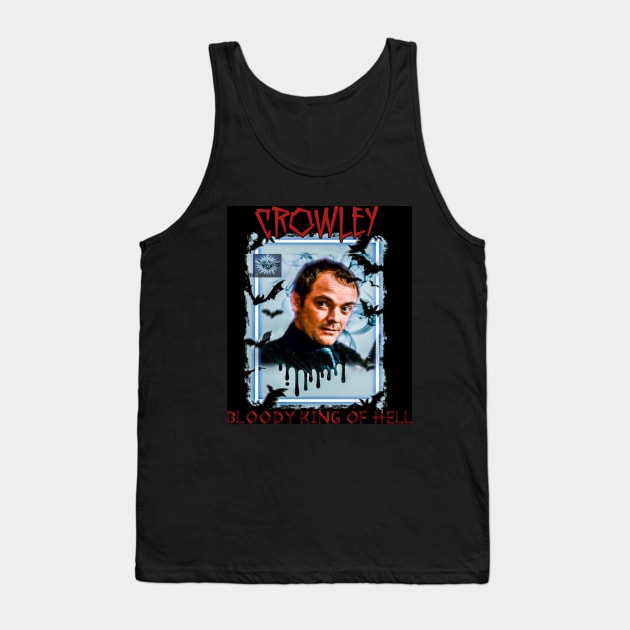 Crowley Bloody King Of Hell Tank Top by Erik Morningstar 